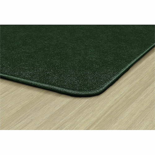 Flagship Carpets Amerisoft Solid Color Rug 12 ft Length x 12 ft Width - Square - Emerald Green - Nylon, Polyester - 1 Each (TS70EG)