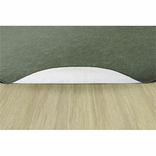 Flagship Carpets Amerisoft Solid Color Rug 12 ft Length x 90" Width - Oval - Sage Green - Nylon, Polyester - 1 Each (TS45SG)