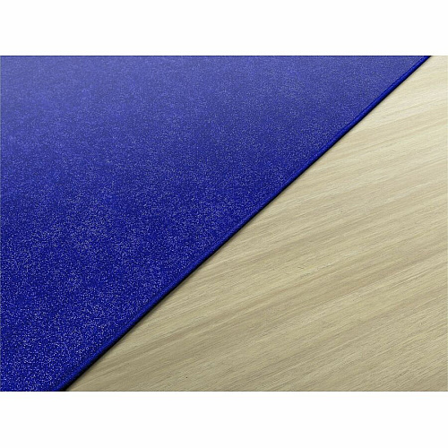 Flagship Carpets Amerisoft Solid Color Rug 72" Length x 72" Width - Square - Royal Blue - Polyester, Nylon - 1 Each (TS26RB)