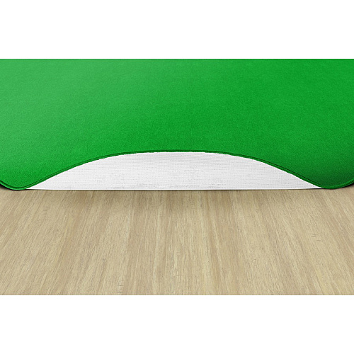 Flagship Carpets Ameristrong Solid Color Rug Traditional - 91.20" Length x 12 ft Width - Oval - Lime Green - Fiber, Nylon - 1 Each (BS45LG)