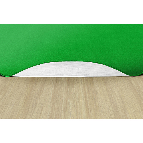 Flagship Carpets Ameristrong Solid Color Rug Traditional - 91.20" Length x 12 ft Width - Oval - Lime Green - Fiber, Nylon - 1 Each (BS45LG)