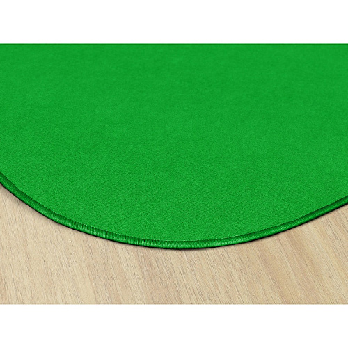 Flagship Carpets Ameristrong Solid Color Rug Traditional - 91.20" Length x 12 ft Width - Oval - Lime Green - Fiber, Nylon - 1 Each (BS45LG)
