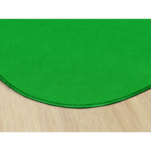 Flagship Carpets Ameristrong Solid Color Rug Traditional - 91.20" Length x 12 ft Width - Oval - Lime Green - Fiber, Nylon - 1 Each (BS45LG)