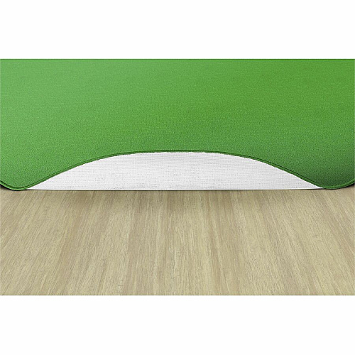 Flagship Carpets Classic Solid Color 12' Oval Rug Floor Rug - Traditional - 12 ft Length x 90" Width - Oval - Lime Green - Nylon, Yarn - 1 Each (AS45LG)