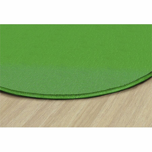 Flagship Carpets Classic Solid Color 12' Oval Rug Floor Rug - Traditional - 12 ft Length x 90" Width - Oval - Lime Green - Nylon, Yarn - 1 Each (AS45LG)