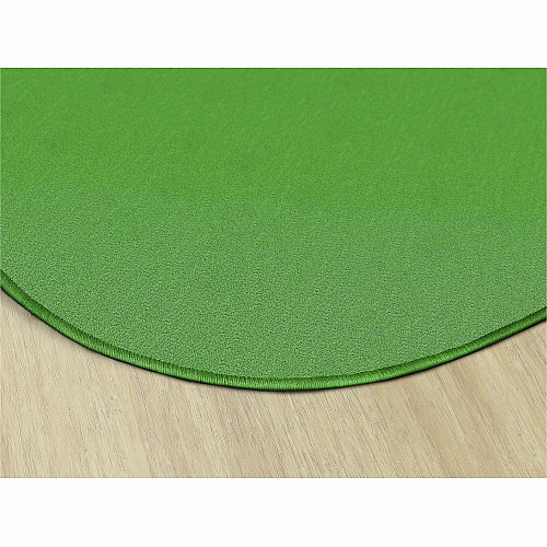 Flagship Carpets Classic Solid Color 12' Oval Rug Floor Rug - Traditional - 12 ft Length x 90" Width - Oval - Lime Green - Nylon, Yarn - 1 Each (AS45LG)