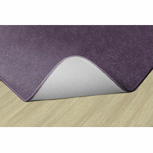 Flagship Carpets Amerisoft Solid Color Rug 12 ft Length x 90" Width - Rectangle - Purple - Nylon, Polyester - 1 Each (TS44PP)