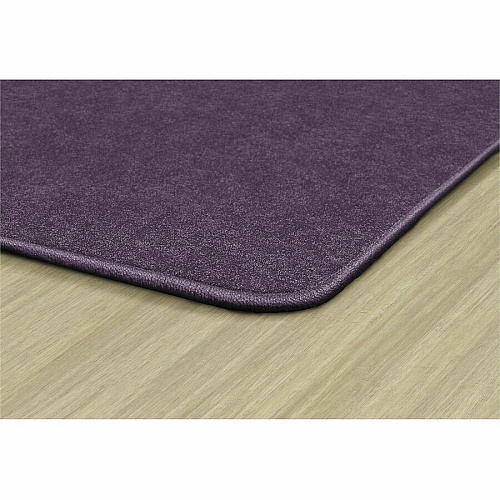 Flagship Carpets Amerisoft Solid Color Rug 12 ft Length x 90" Width - Rectangle - Purple - Nylon, Polyester - 1 Each (TS44PP)