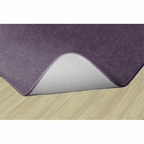 Flagship Carpets Amerisoft Solid Color Rug 18 ft Length x 12 ft Width - Rectangle - Purple - Nylon, Polyester - 1 Each (TS80PP)
