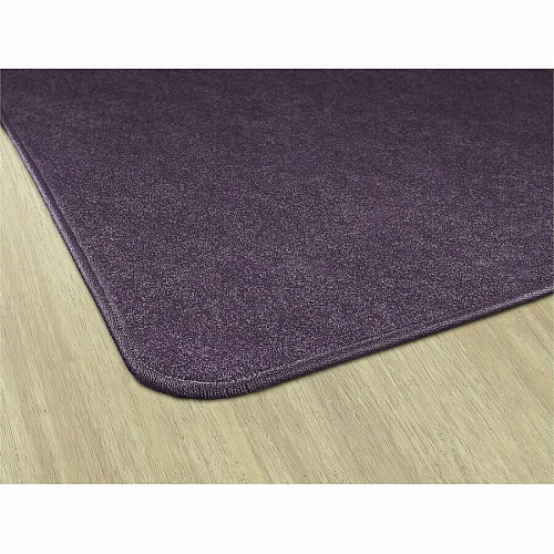 Flagship Carpets Amerisoft Solid Color Rug 18 ft Length x 12 ft Width - Rectangle - Purple - Nylon, Polyester - 1 Each (TS80PP)