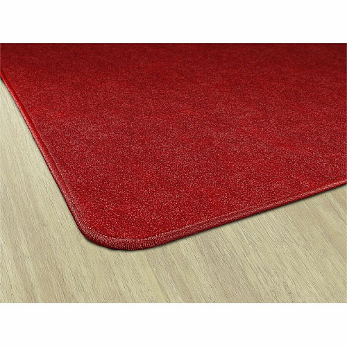 Flagship Carpets Amerisoft Solid Color Rug 12 ft Length x 12 ft Width - Square - Classic Red - Nylon, Polyester - 1 Each (TS70RR)