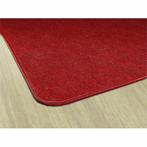 Flagship Carpets Amerisoft Solid Color Rug 12 ft Length x 12 ft Width - Square - Classic Red - Nylon, Polyester - 1 Each (TS70RR)