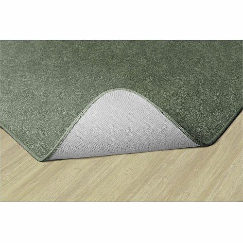 Flagship Carpets Amerisoft Solid Color Rug 18 ft Length x 12 ft Width - Rectangle - Sage Green - Nylon, Polyester - 1 Each (TS80SG)
