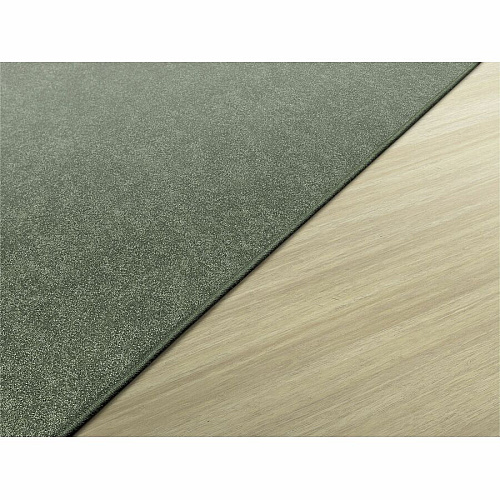 Flagship Carpets Amerisoft Solid Color Rug 18 ft Length x 12 ft Width - Rectangle - Sage Green - Nylon, Polyester - 1 Each (TS80SG)