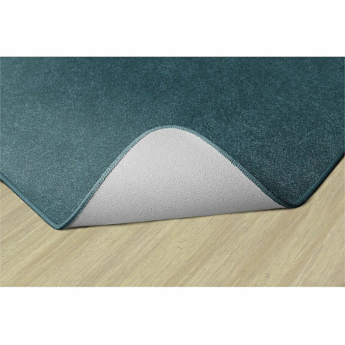 Flagship Carpets Amerisoft Solid Color Rug 18 ft Length x 12 ft Width - Rectangle - Marine Blue - Nylon, Polyester - 1 Each (TS80MB)