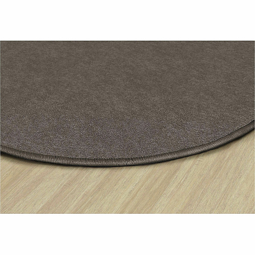 Flagship Carpets Amerisoft Solid Color Rug 12 ft Length x 90" Width - Oval - Wheat - Nylon, Polyester - 1 Each (TS45WT)