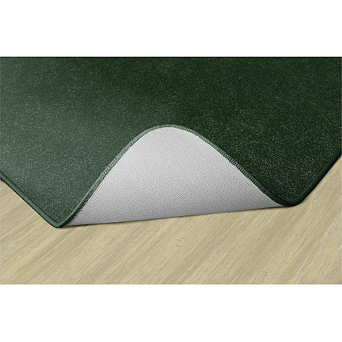 Flagship Carpets Amerisoft Solid Color Rug 15 ft Length x 12 ft Width - Rectangle - Emerald Green - Nylon, Polyester - 1 Each (TS76EG)