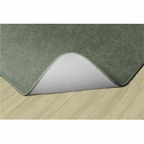 Flagship Carpets Amerisoft Solid Color Rug 15 ft Length x 12 ft Width - Rectangle - Sage Green - Nylon, Polyester - 1 Each (TS76SG)