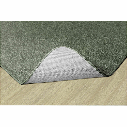Flagship Carpets Amerisoft Solid Color Rug 15 ft Length x 12 ft Width - Rectangle - Sage Green - Nylon, Polyester - 1 Each (TS76SG)