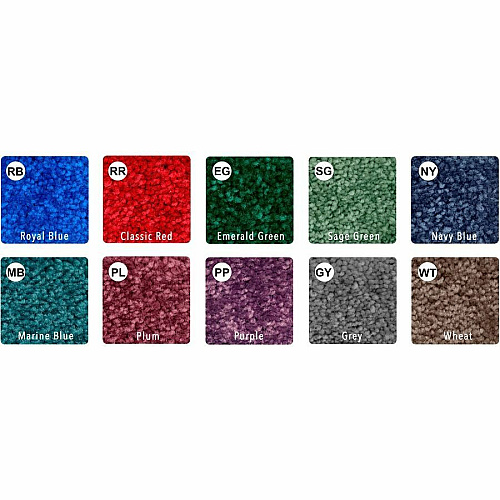 Flagship Carpets Amerisoft Solid Color Rug 12 ft Length x 12 ft Width - Square - Navy Blue - Nylon, Polyester - 1 Each (TS70NY)