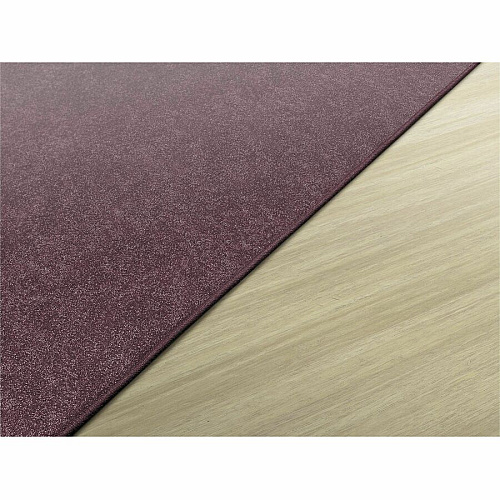 Flagship Carpets Amerisoft Solid Color Rug 48" Length x 72" Width - Rectangle - Plum - Polyester, Nylon - 1 Each (TS22PL)