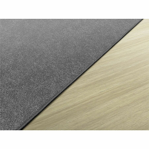 Flagship Carpets Amerisoft Solid Color Rug 48" Length x 72" Width - Rectangle - Gray - Polyester, Nylon - 1 Each (TS22GY)