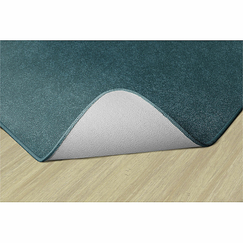 Flagship Carpets Amerisoft Solid Color Rug 72" Length x 72" Width - Square - Marine Blue - Polyester, Nylon - 1 Each (TS26MB)