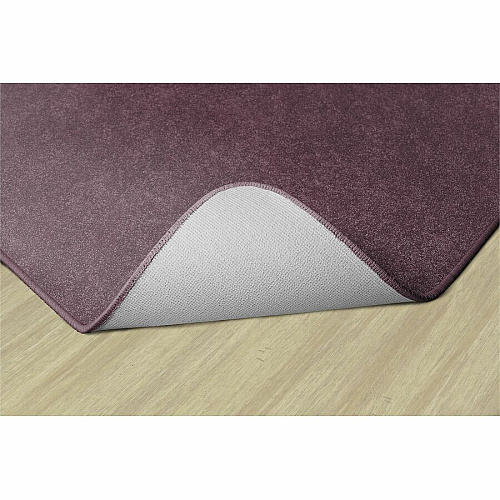 Flagship Carpets Amerisoft Solid Color Rug 72" Length x 72" Width - Square - Plum - Polyester, Nylon - 1 Each (TS26PL)