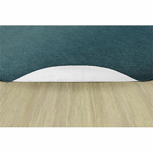 Flagship Carpets Amerisoft Solid Color Rug 72" Diameter - Round - Marine Blue - Nylon, Polyester - 1 Each (TS27MB)