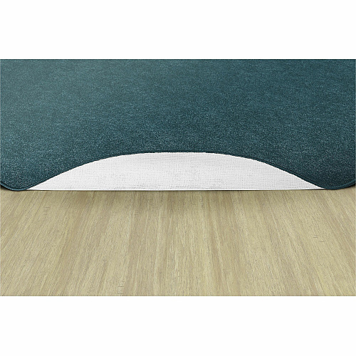 Flagship Carpets Amerisoft Solid Color Rug 72" Diameter - Round - Marine Blue - Nylon, Polyester - 1 Each (TS27MB)