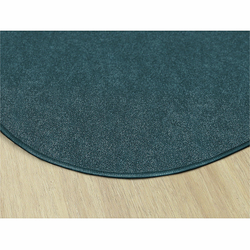 Flagship Carpets Amerisoft Solid Color Rug 72" Diameter - Round - Marine Blue - Nylon, Polyester - 1 Each (TS27MB)