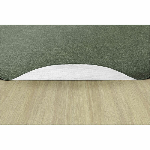 Flagship Carpets Amerisoft Solid Color Rug 72" Diameter - Round - Sage Green - Nylon, Polyester - 1 Each (TS27SG)