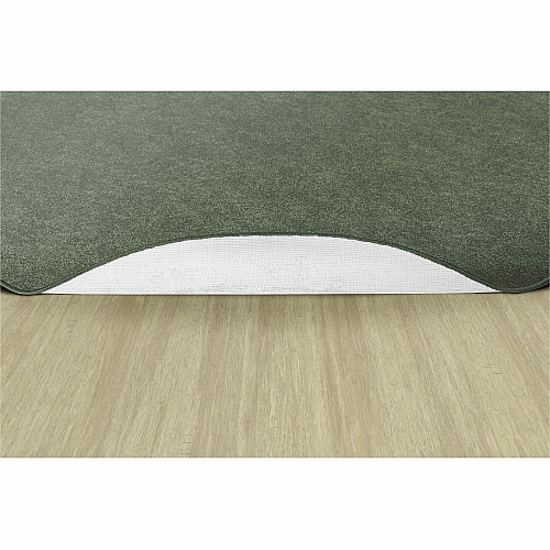 Flagship Carpets Amerisoft Solid Color Rug 72" Diameter - Round - Sage Green - Nylon, Polyester - 1 Each (TS27SG)