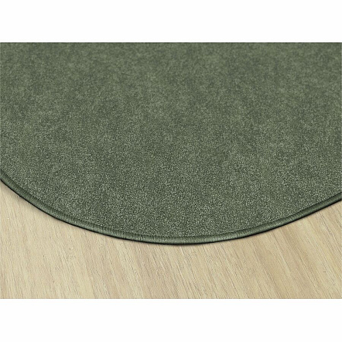 Flagship Carpets Amerisoft Solid Color Rug 72" Diameter - Round - Sage Green - Nylon, Polyester - 1 Each (TS27SG)