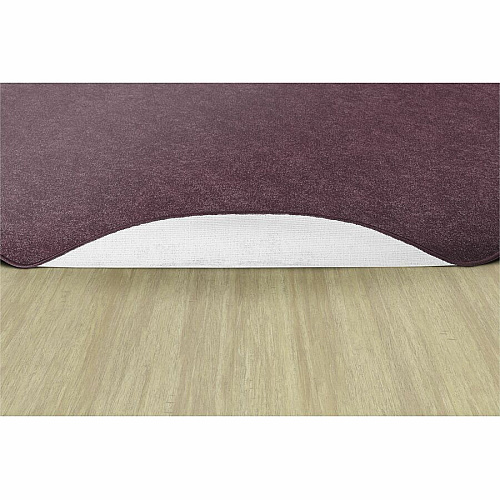 Flagship Carpets Amerisoft Solid Color Rug 72" Diameter - Round - Plum - Nylon, Polyester - 1 Each (TS27PL)
