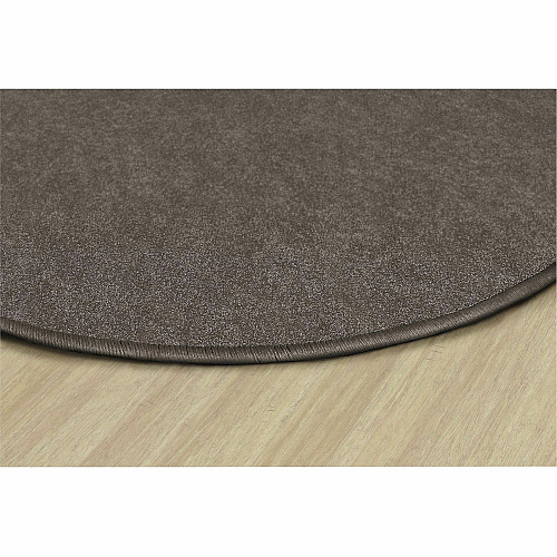 Flagship Carpets Amerisoft Solid Color Rug 72" Diameter - Round - Wheat - Nylon, Polyester - 1 Each (TS27WT)