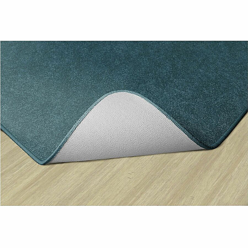 Flagship Carpets Amerisoft Solid Color Rug 108" Length x 72" Width - Rectangle - Marine Blue - Nylon, Polyester - 1 Each (TS34MB)