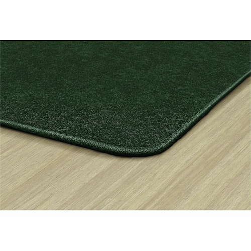 Flagship Carpets Amerisoft Solid Color Rug 108" Length x 72" Width - Rectangle - Emerald Green - Nylon, Polyester - 1 Each (TS34EG)