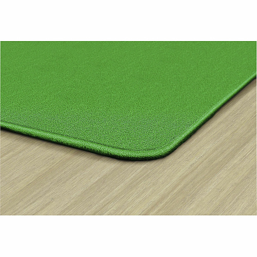 Flagship Carpets Americolors Solid Color Rug Floor Rug - Traditional - 15 ft Length x 12 ft Width - Rectangle - Lime Green - Nylon, Yarn - 1 Each (AS76LG)