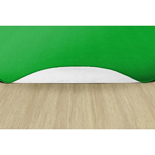 Flagship Carpets Americolors Solid Color Rug Floor Rug - Traditional - 18 ft Length x 12 ft Width - Rectangle - Lime Green - Nylon, Yarn - 1 Each (AS80LG)