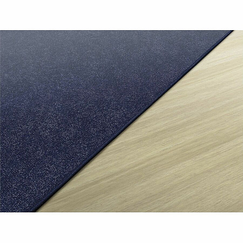 Flagship Carpets Amerisoft Solid Color Rug 72" Length x 72" Width - Square - Navy Blue - Polyester, Nylon - 1 Each (TS26NY)