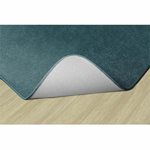 Flagship Carpets Amerisoft Solid Color Rug 12 ft Length x 90" Width - Rectangle - Marine Blue - Nylon, Polyester - 1 Each (TS44MB)