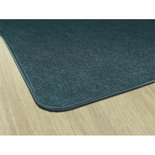 Flagship Carpets Amerisoft Solid Color Rug 12 ft Length x 90" Width - Rectangle - Marine Blue - Nylon, Polyester - 1 Each (TS44MB)