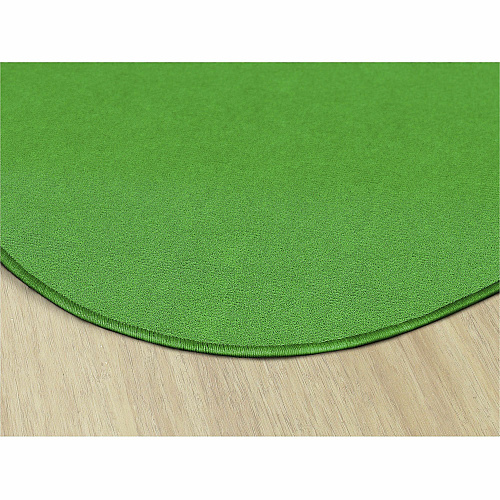 Flagship Carpets Ameristrong Solid Color Rug Floor Rug - Traditional - 72" Diameter - Round - Lime Green - Nylon - 1 Each (BS27LG)