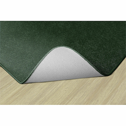 Flagship Carpets Amerisoft Solid Color Rug 12 ft Length x 90" Width - Rectangle - Emerald Green - Nylon, Polyester - 1 Each (TS44EG)