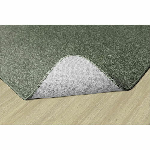 Flagship Carpets Amerisoft Solid Color Rug 12 ft Length x 90" Width - Rectangle - Sage Green - Nylon, Polyester - 1 Each (TS44SG)
