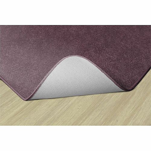 Flagship Carpets Amerisoft Solid Color Rug 12 ft Length x 90" Width - Rectangle - Plum - Nylon, Polyester - 1 Each (TS44PL)
