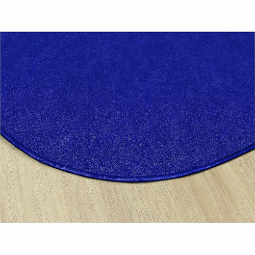 Flagship Carpets Amerisoft Solid Color Rug 12 ft Length x 90" Width - Oval - Royal Blue - Nylon, Polyester - 1 Each (TS45RB)