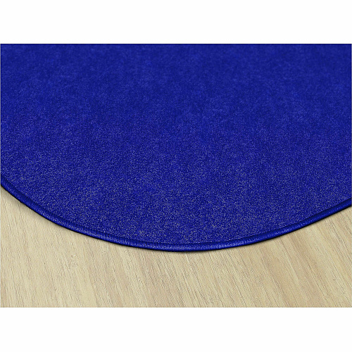 Flagship Carpets Amerisoft Solid Color Rug 12 ft Length x 90" Width - Oval - Royal Blue - Nylon, Polyester - 1 Each (TS45RB)