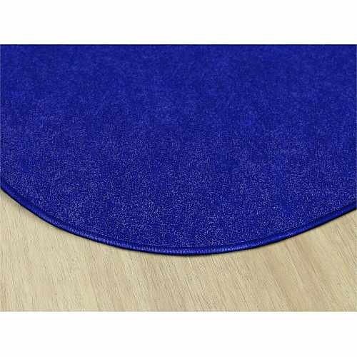 Flagship Carpets Amerisoft Solid Color Rug 72" Diameter - Round - Royal Blue - Nylon, Polyester - 1 Each (TS27RB)